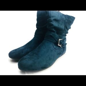 Olive street blue vegan boots women 9